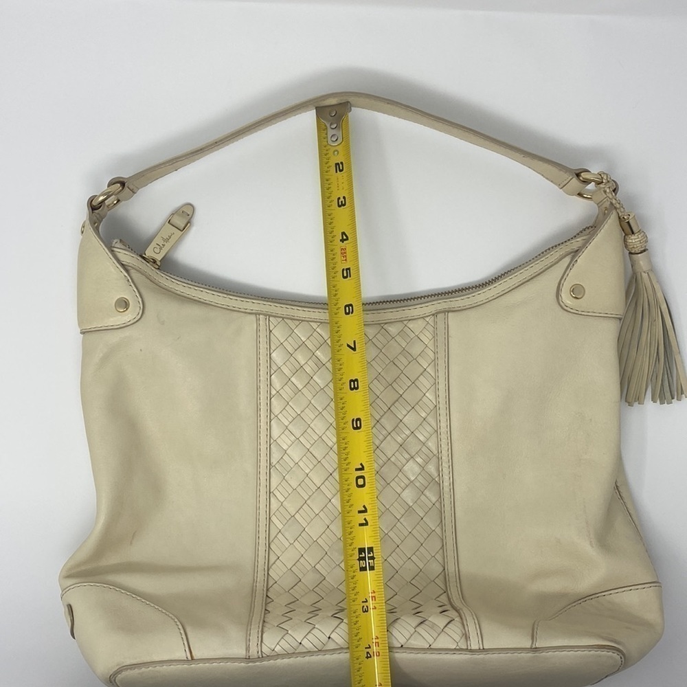 Cole Haan Off-White Leather Hobo Shoulder Bag - Picture 14 of 15